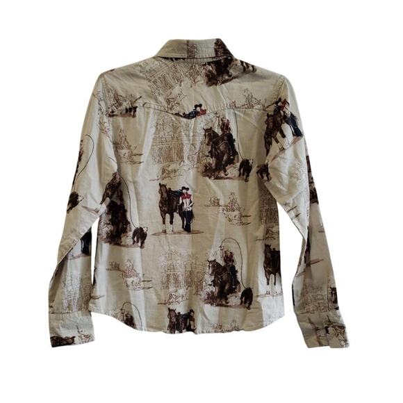 Moda Tech Western Cowgirl Shirt – Tagged L, Fits S/M – Rodeo Y2K - Picture 4 of 5